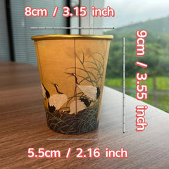 20pcs Disposable Golden Paper Cups Fancy Unique Designs for Hot Cold Drinks