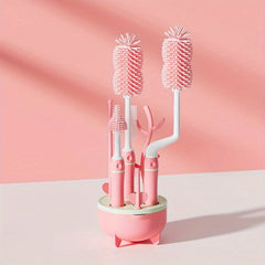 360&deg; Portable Baby Bottle Cleaning Brush Set