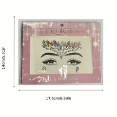 Mermaid Face Gems Music Y2k Jewels Crystals Bindi