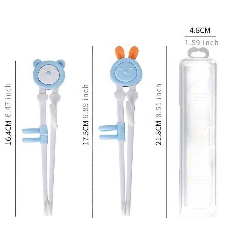 Kids Training Chopsticks Baby Learning Practicing Cartoon Tableware