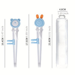 Kids Training Chopsticks Baby Learning Practicing Cartoon Tableware