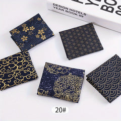 5pcs Bronzing Quilting Fabric Cotton Craft DIY Doll Clothes Fabric