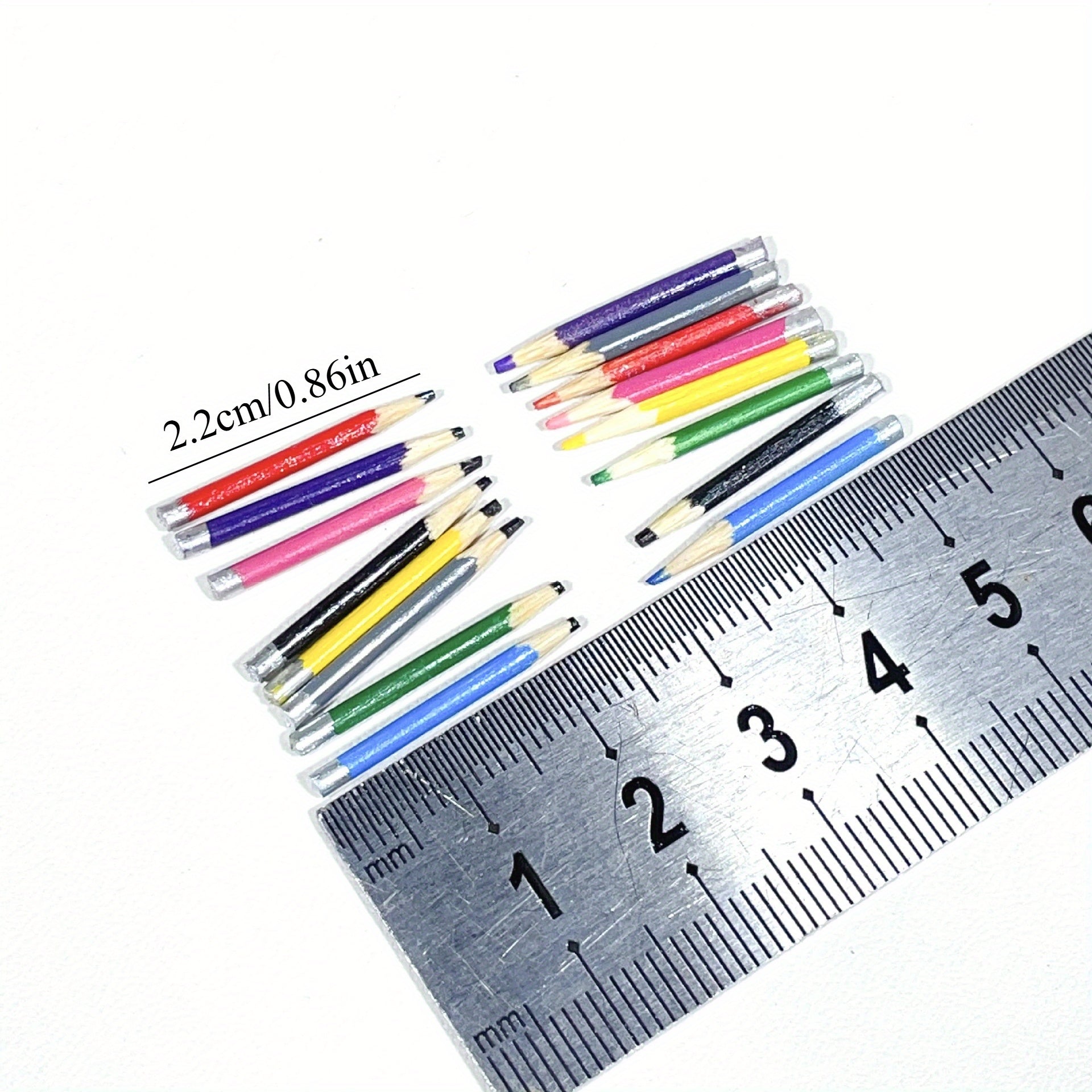 Dollhouse Pencils Mixed Assorted Sizes Decorative Micro Scale Stationery Props