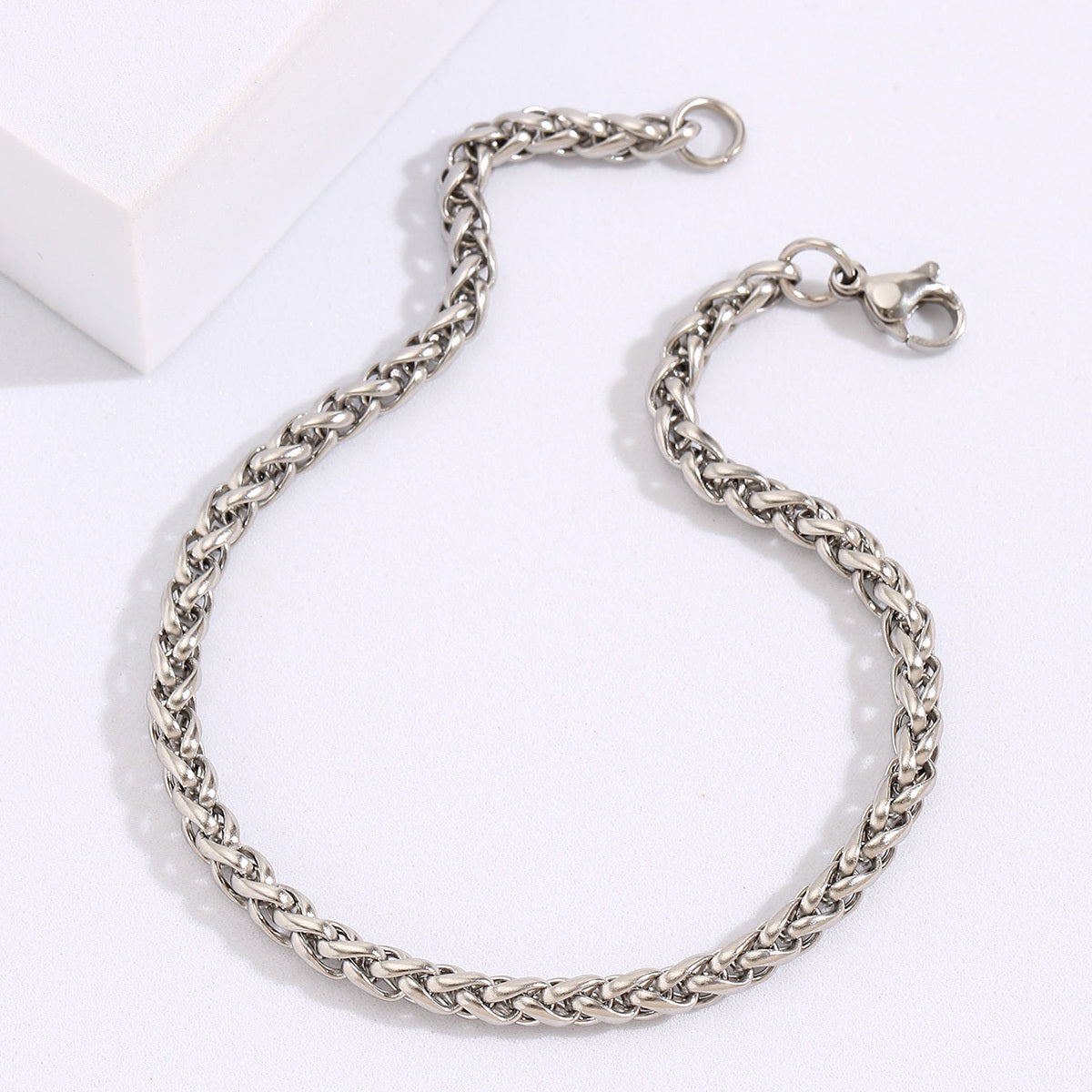 Men's Twist Chain Stainless Steel Bracelet