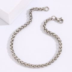Men's Twist Chain Stainless Steel Bracelet