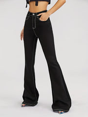 Flared Jeans Wide Leg Denim Pants Women's Denim Clothing