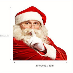 Christmas Props Santa Claus Decorative Stickers Holiday Decoration Self adhesive