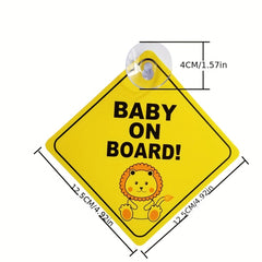 Baby On Board Car Sticker - Safety First!