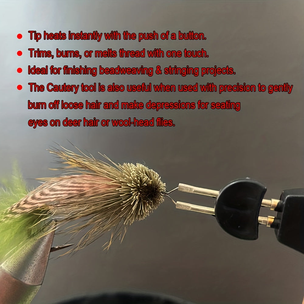 Fly Tying Cautery Tool with Spare Tips Fishing Accessories