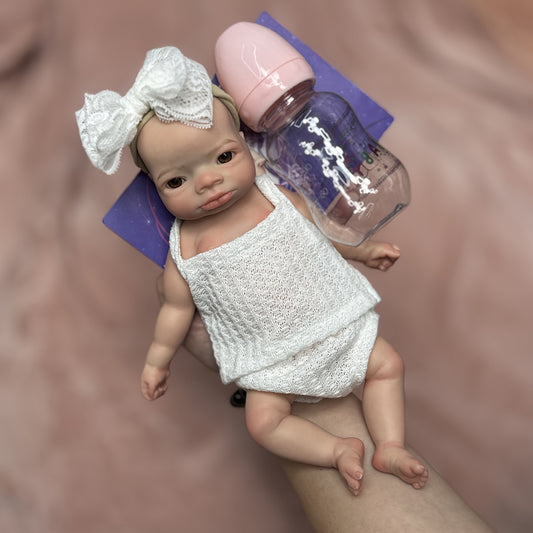 10 Inch Silicone Kids Girl Doll with Clothes Soft & Flexible