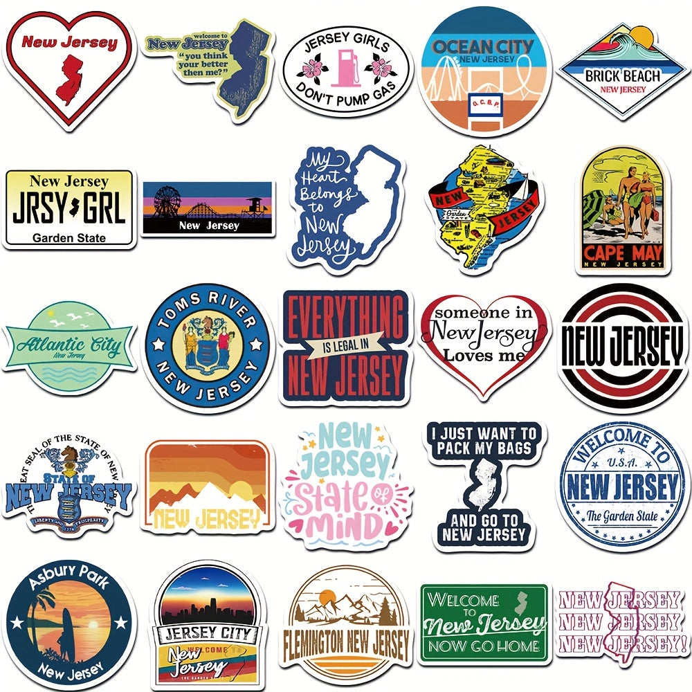50pcs English Graffiti Stickers for Guitar Skateboard Laptop DIY Stickers