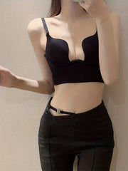 Solid Scoop Bra Comfortable Push Up Bra