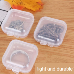 10pcs Dust-proof Plastic U Disk Storage Box 1.38 x 1.38 x 0.71 Inches