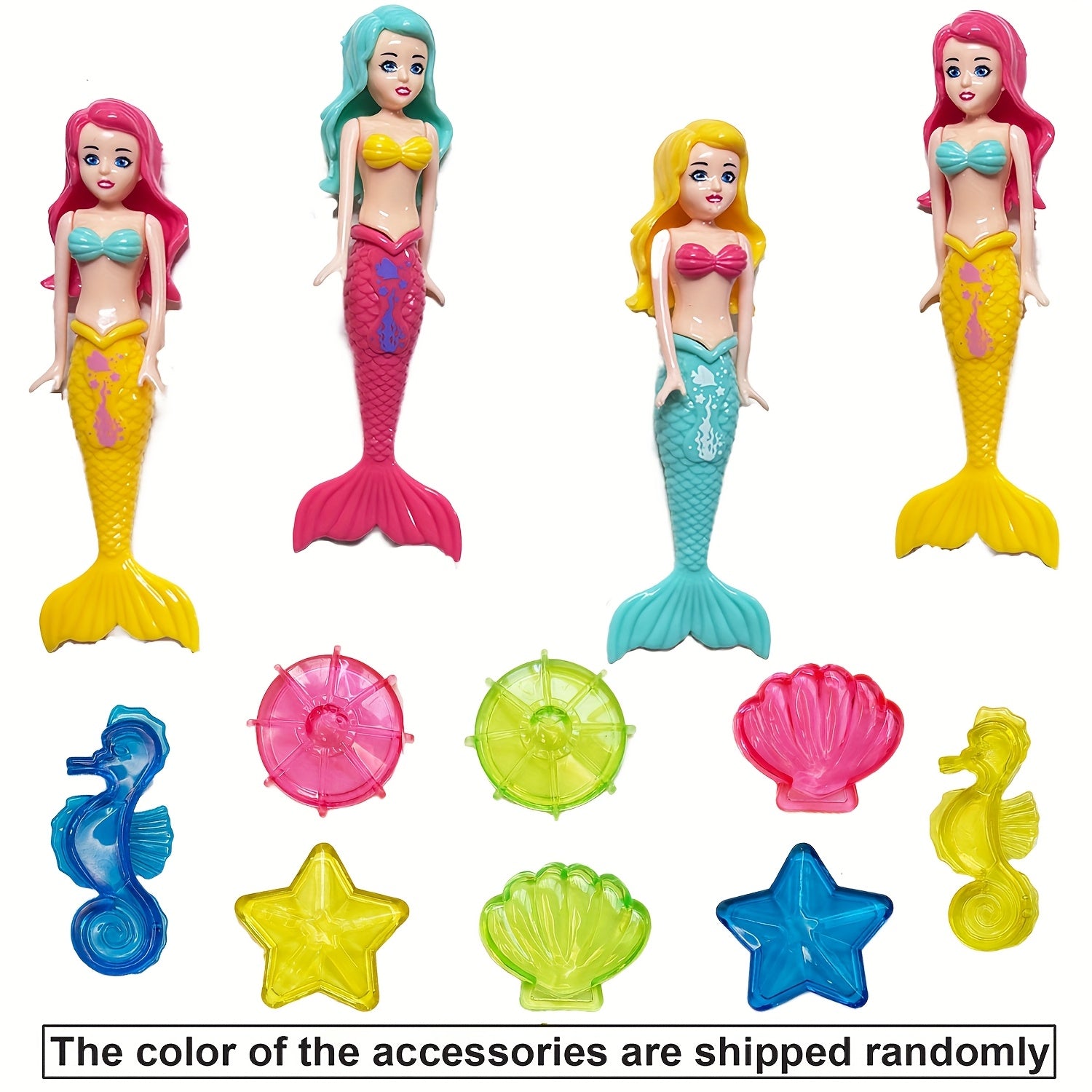 Summer Pool Mermaid Diving Toy Gemstone Bath Toy Swimming Fun
