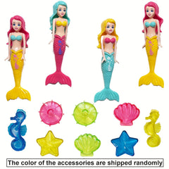 Summer Pool Mermaid Diving Toy Gemstone Bath Toy Swimming Fun