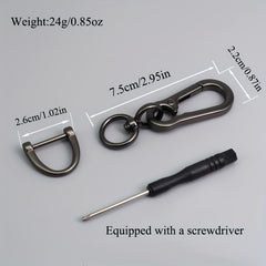 Metal Keychain Holder For Belt Heavy Duty Key Fob Carabiner D ring Clips