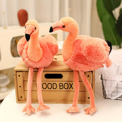 45cm Bright Pink Flamingo Plush Toy with Yellow Beak, Kids Room Decor Gift
