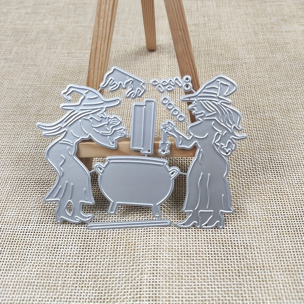 12 Year Old Witch Cooking Soup Metal Cutting Dies Scrapbooking