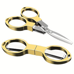 Portable Stainless Steel Folding Scissors for Travel