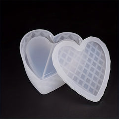Heart Shaped Storage Box Silicone Resin Mold Craft DIY Candle Mould
