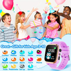 Kids Smartwatch with 16 Games, Alarm, Camera, Music Player, Pedometer & Flashlig