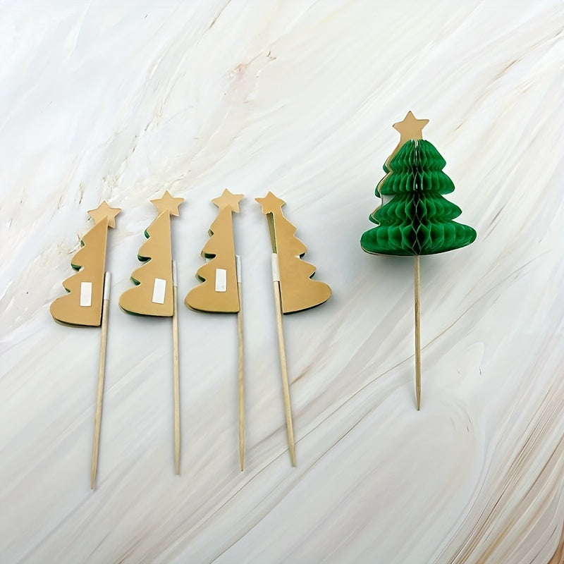 Christmas Beehive Cocktail Decoration Bamboo Stick Cake Fruit Stick Party Decor