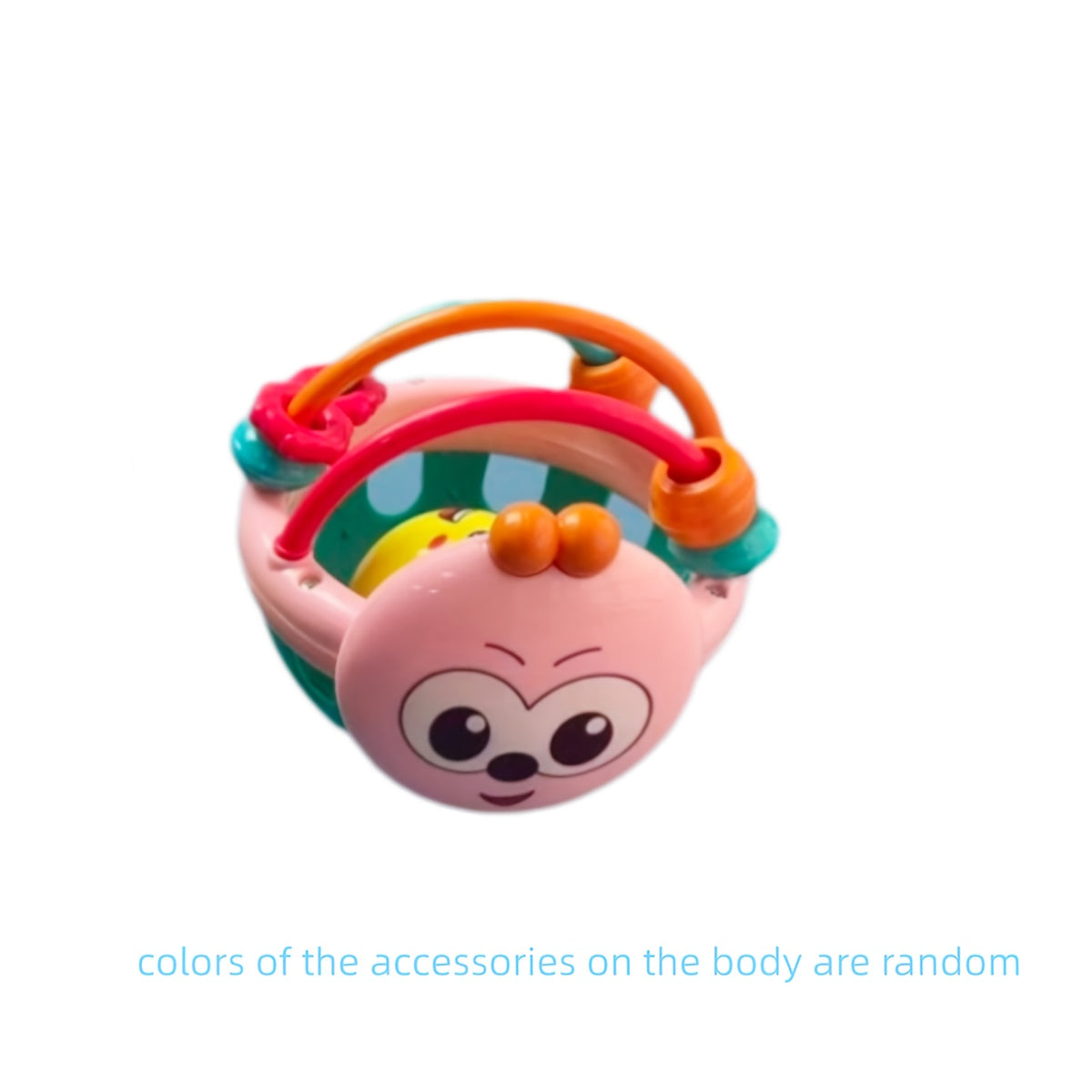 Colorful Face Bell Soft Grip Ball for Kids' Development