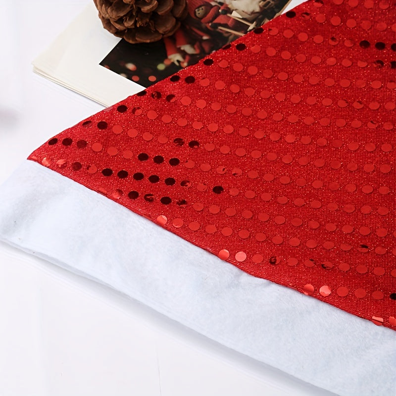 Knitted Fabric Woolen Edge Christmas Hat