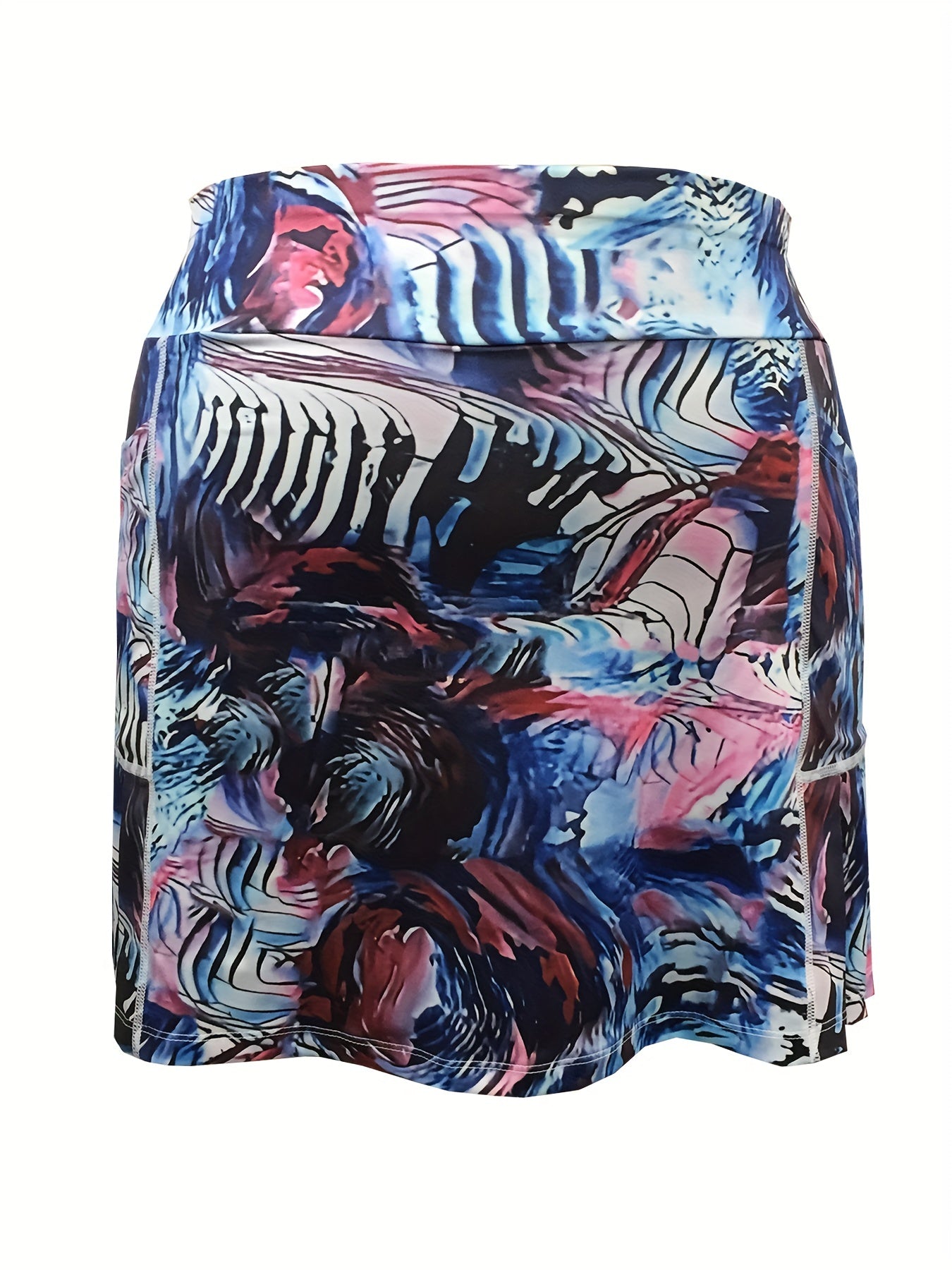  Sports Skort Women's Plus Painting Print Pipping Medium