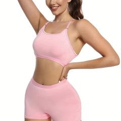 Cut Out Sports Bra & Panties Lingerie Set