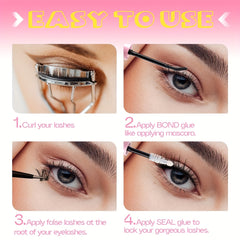 Strong Hold Lash Bond & Seal 10ml DIY Lash Extension Kit