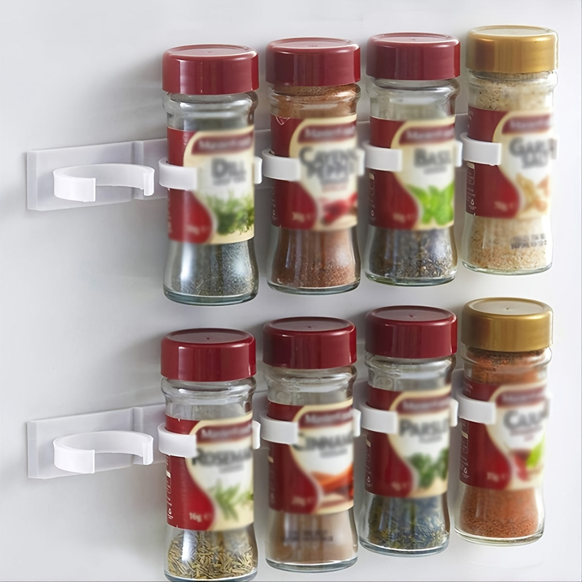 Universal Spice Jar Clips Organizer for Refrigerators