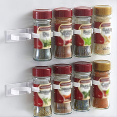 Universal Spice Jar Clips Organizer for Refrigerators