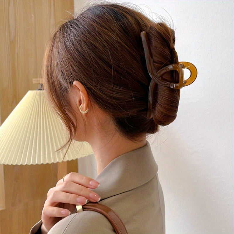 Oversize Hair Claw Clip Resin Non Slip Strong Hold Grip Thick Hair Accessories