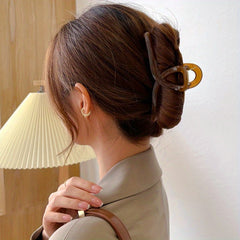 Oversize Hair Claw Clip Resin Non Slip Strong Hold Grip Thick Hair Accessories