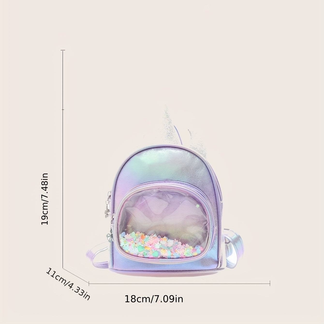 Unicorn Sequin Kindergarten Backpack Large Capacity School Bag