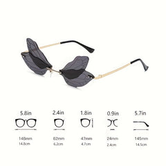 Y2K Dragonfly Wings Sunglasses Decorative Shades