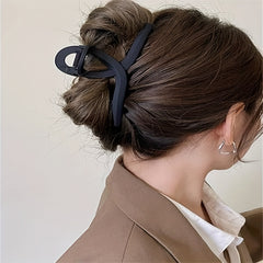 Matte Steel Hair Claw Ponytail Holder Hair Accessories
