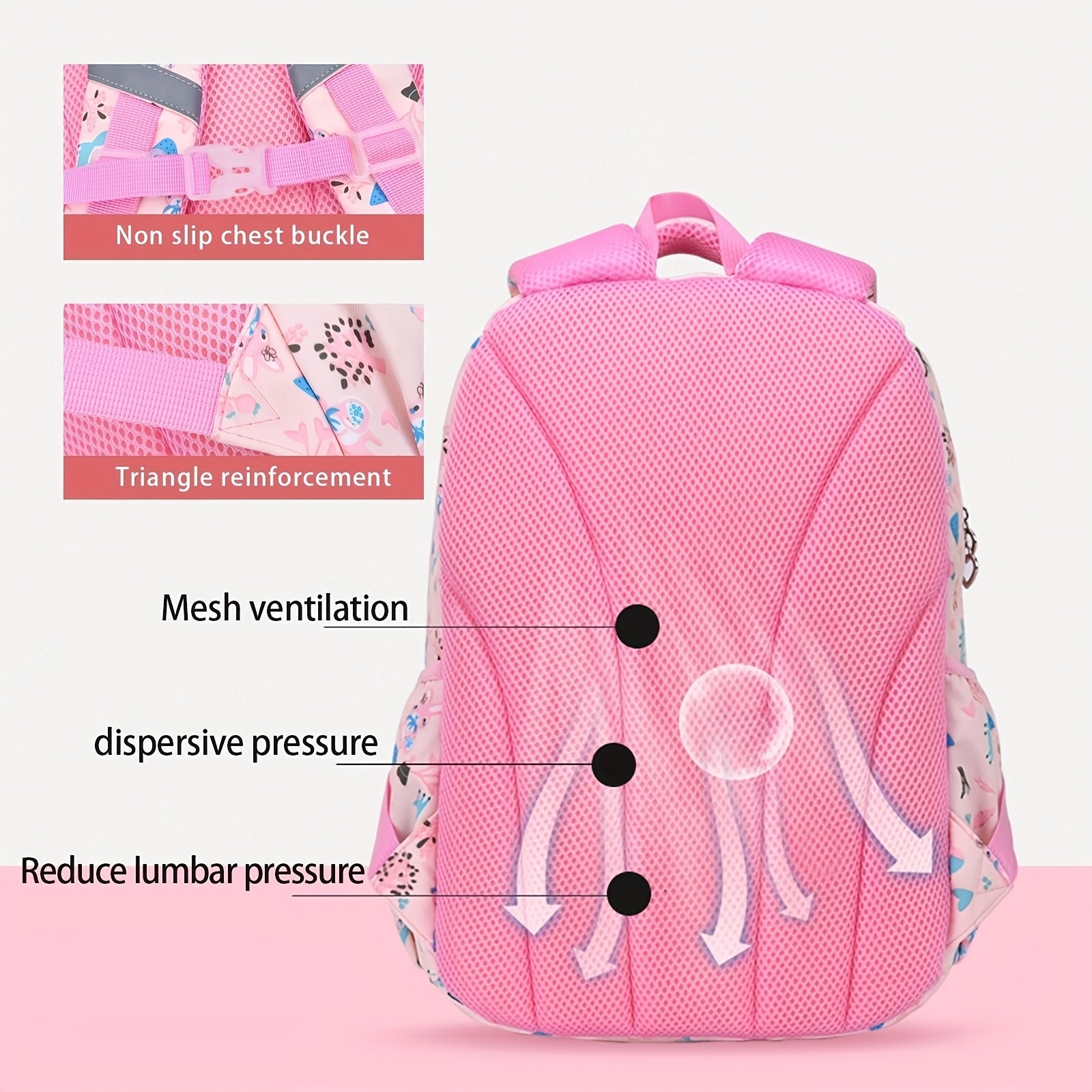 Unicorn Rabbit School Bag Lightweight Durable Compartment School Bag