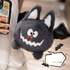Adorable Bat Plush Doll Soft Stuffed Animal with Bats Wings Grey