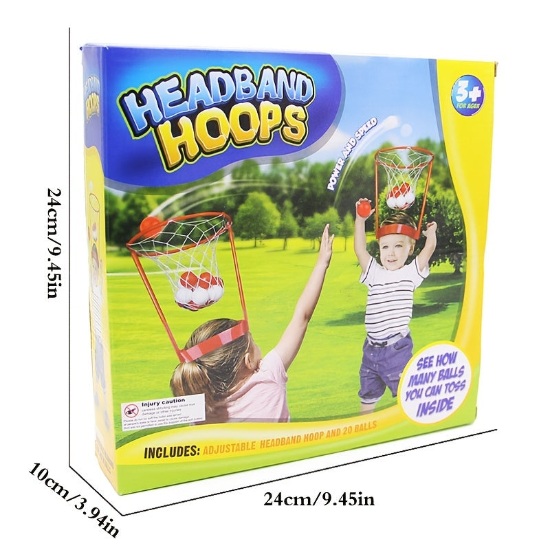 2 Pack Basketball Party Game - Adjustable Basket Net Headband