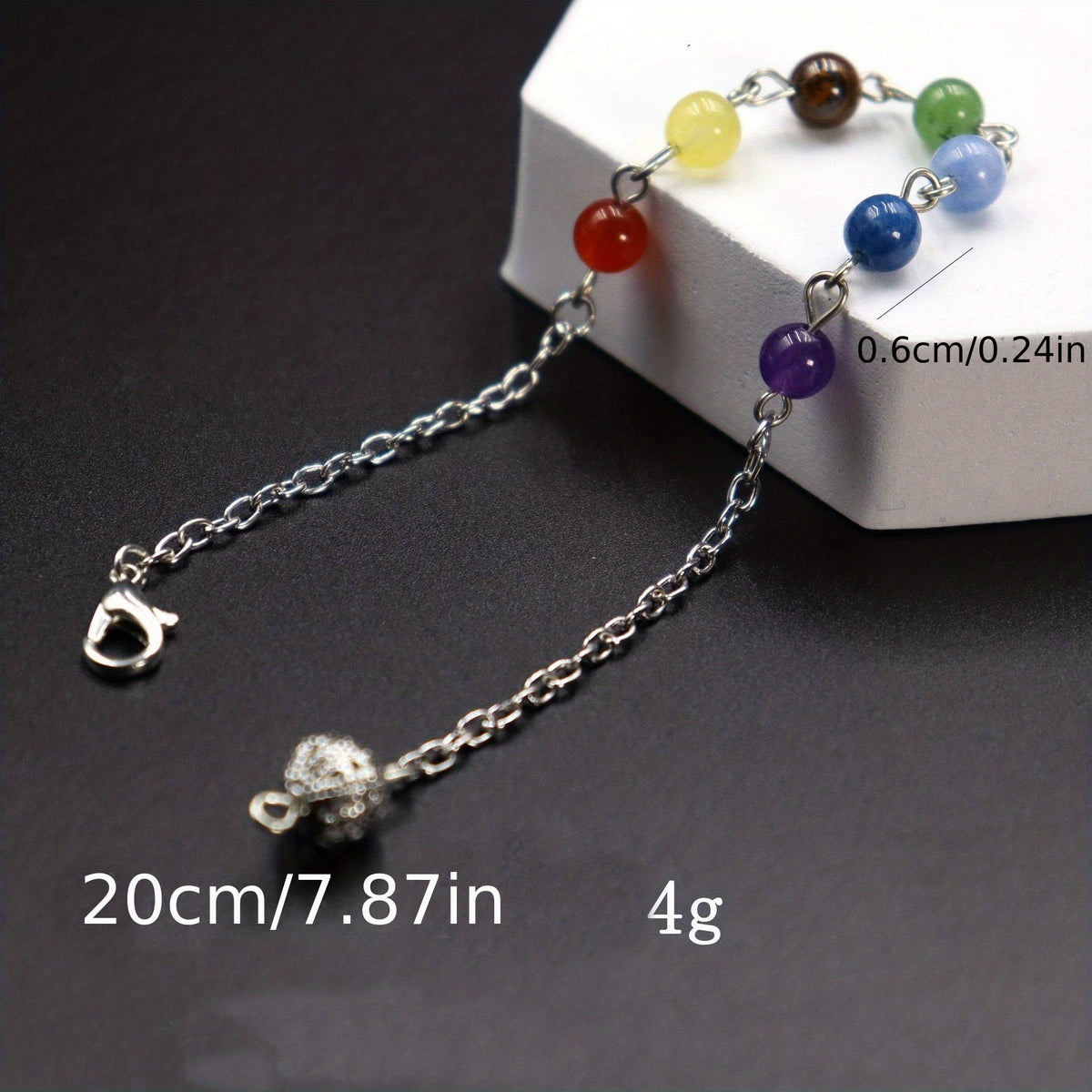 Natural Stone Quartz Gemstone Crystal Pendant for Chakra Balancing & Healing