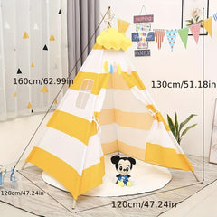 Kids Princess Castle Tent with Light Strings