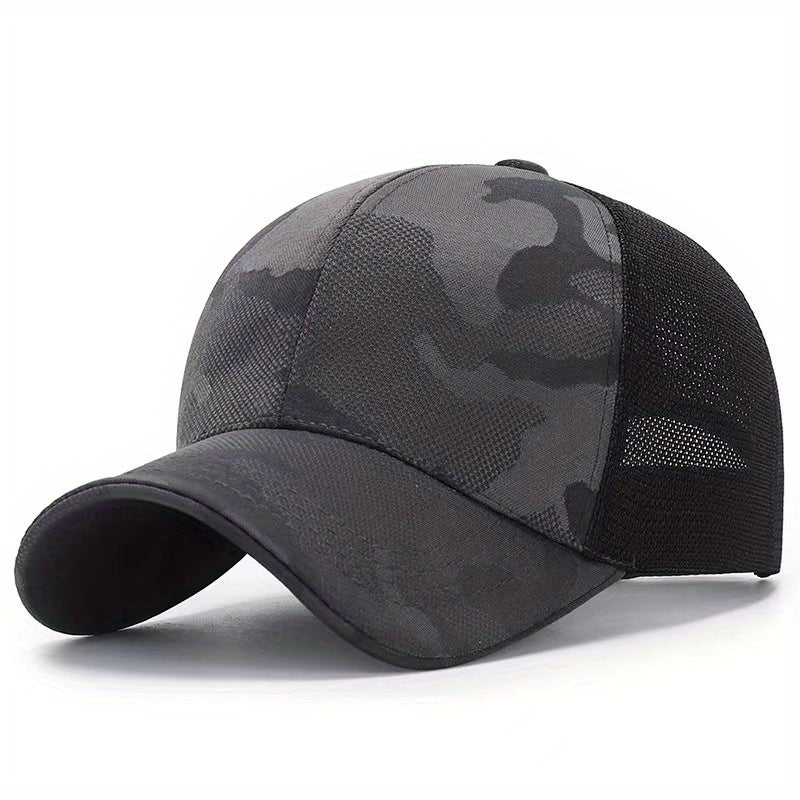 Summer Mesh Baseball Cap Camouflage Dad Trucker Hat