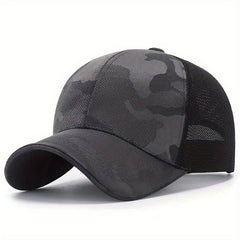 Summer Mesh Baseball Cap Camouflage Dad Trucker Hat