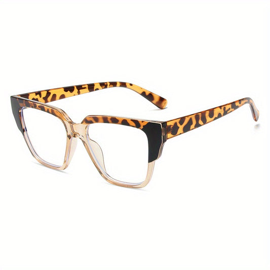 Tortoiseshell Clear Lens Glasses Block Spectacles Frame for Women Men