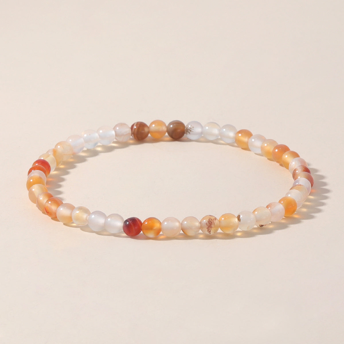 4mm Natural Stone Energy Bracelet Stackable Yoga Healing Beaded Bracelet Gift