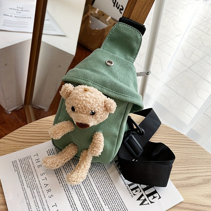 Cute Bear Cartoon Crossbody Bag for Girls