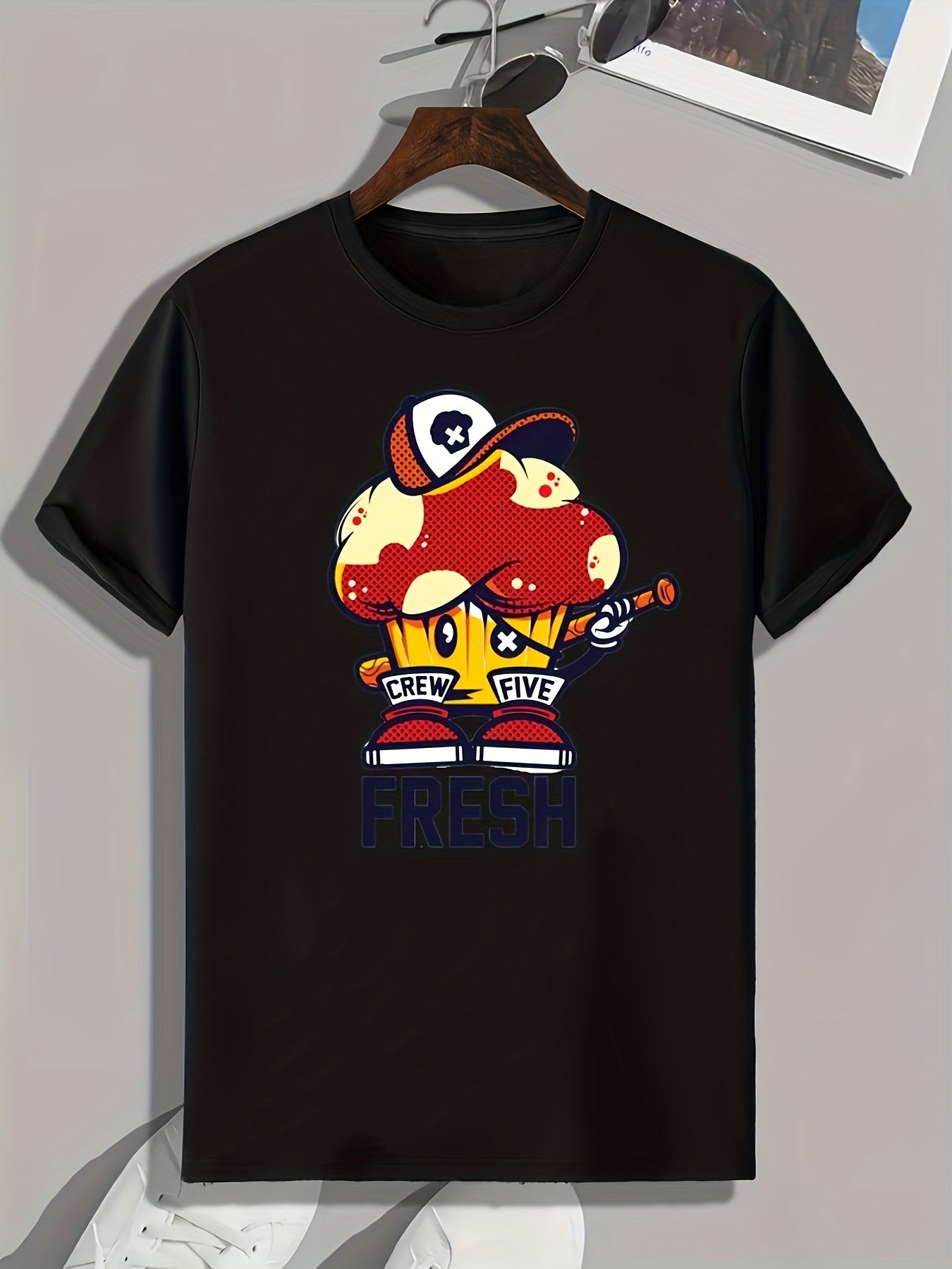 Cupcake Print Men's Graphic T shirt for Summer