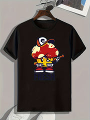 Cupcake Print Men's Graphic T shirt for Summer